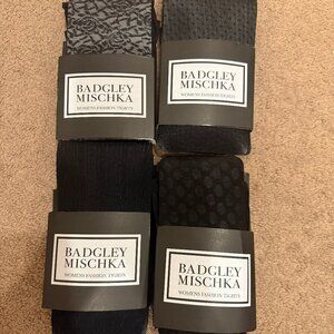 NIP 4 pair Badgley Mischka tights Plus Size